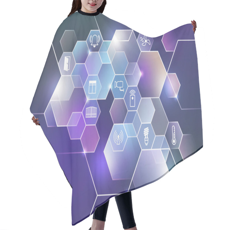 Personality  Background Of Intelligent House Hair Cutting Cape