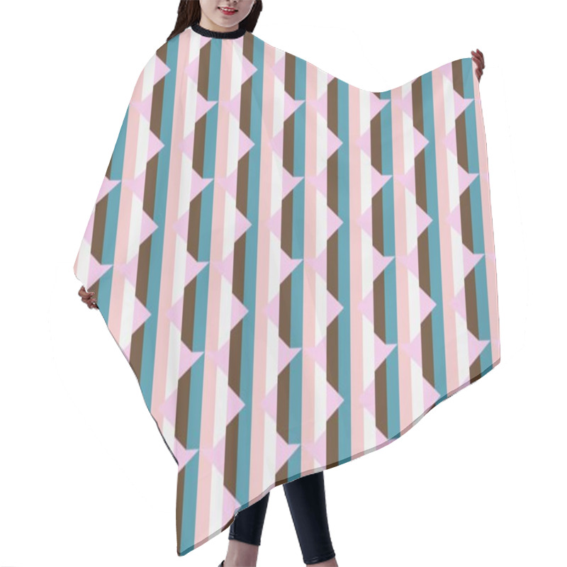 Personality  Seamless Abstract Background With Geometric Elements Hair Cutting Cape