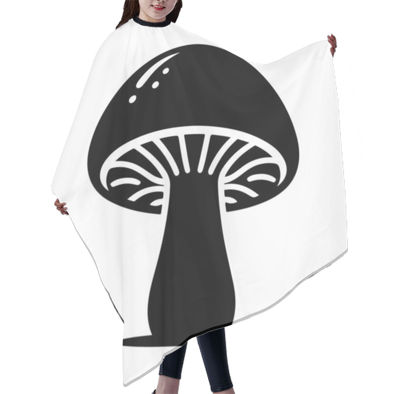 Personality  Mushrooms. Web Icon Simple Illustration Hair Cutting Cape