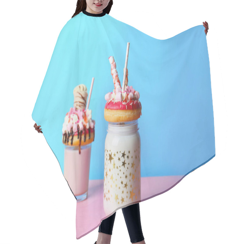 Personality  Milkshake, Donuts And Other Sweets Hair Cutting Cape