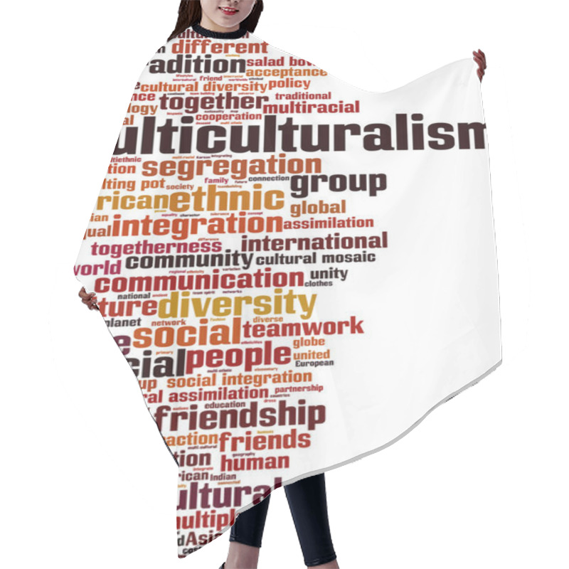 Personality  Multiculturalism Word Cloud Hair Cutting Cape