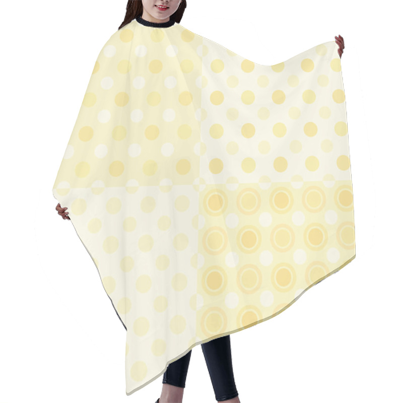 Personality  Seamless Polka Dot Patterns Hair Cutting Cape