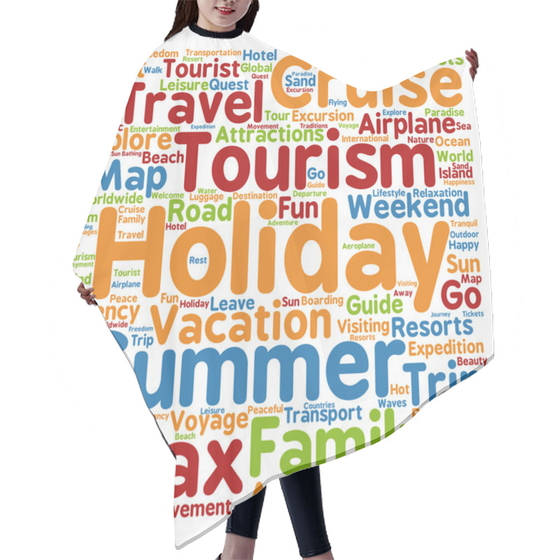 Personality  Travel  Word Cloud Hair Cutting Cape