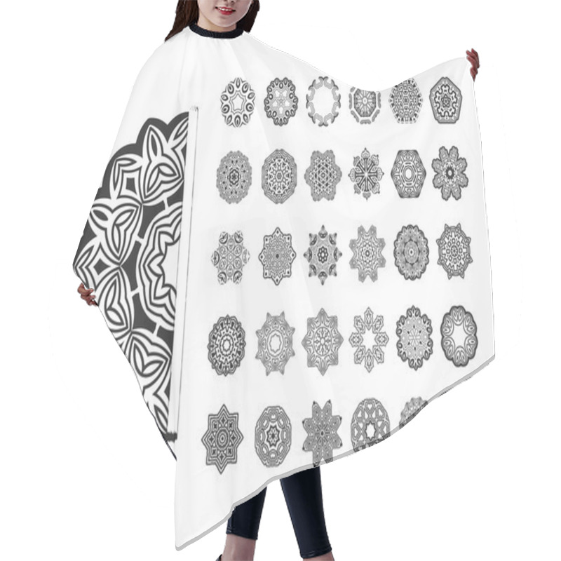 Personality   Circular Pattern Set Hair Cutting Cape