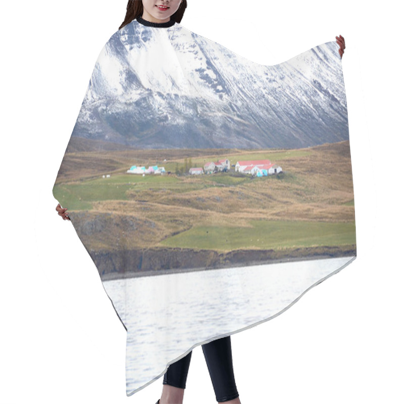 Personality  Coast And Farm In Eyjafjordur, North Iceland Hair Cutting Cape