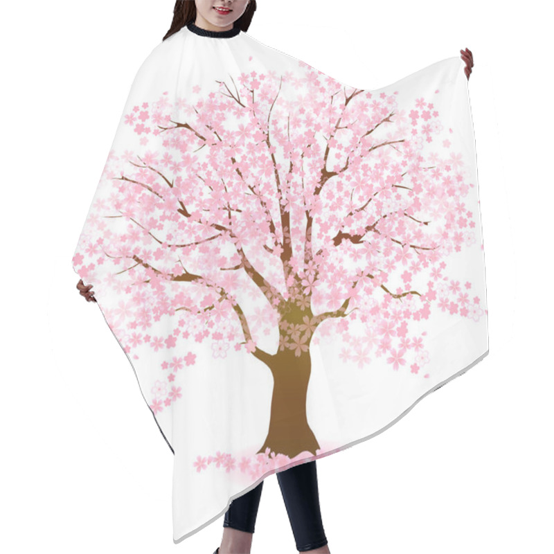 Personality  Cherry Blossoms Spring Tree Icon Hair Cutting Cape