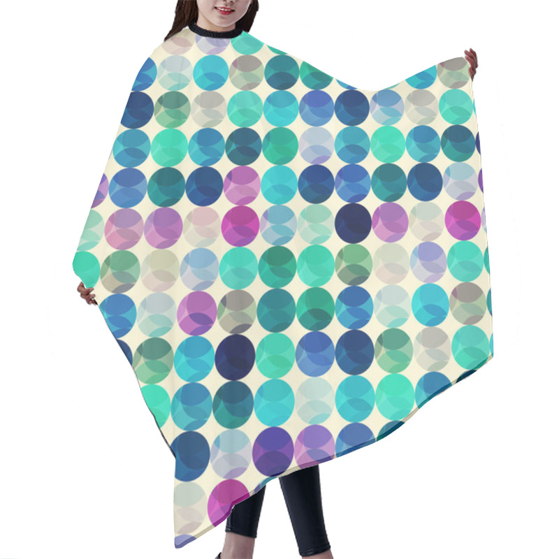 Personality  Seamless Retro Polka Background Hair Cutting Cape