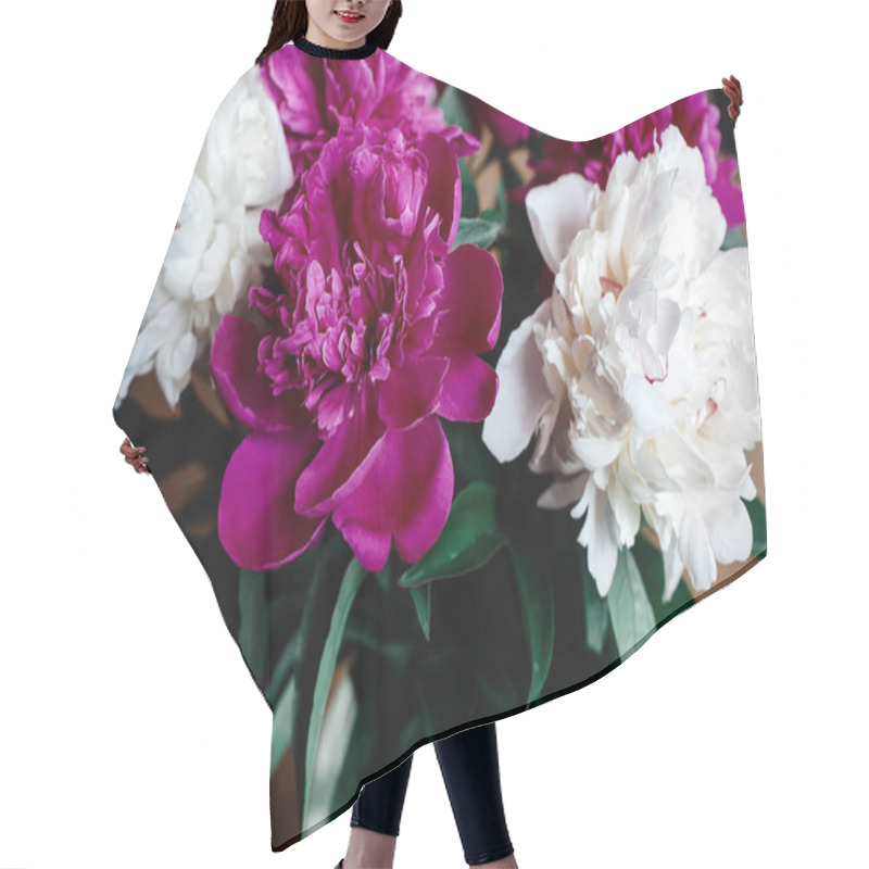 Personality  Beautiful Bunch Of Peonies Hair Cutting Cape