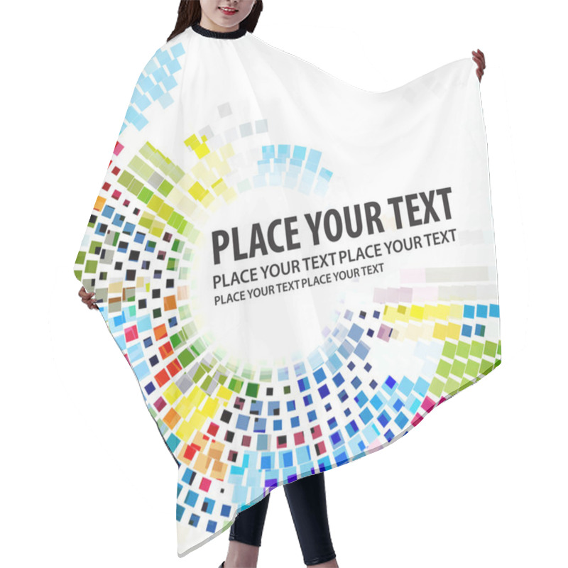 Personality  Abstract Mosaic Background Hair Cutting Cape