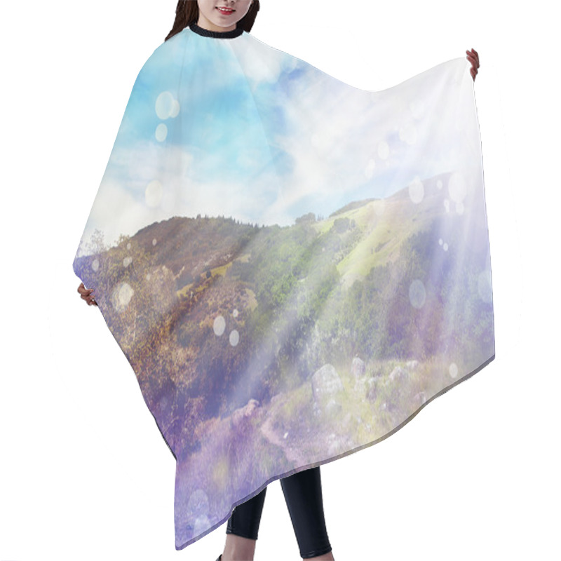 Personality  Spring Nature Background Hair Cutting Cape