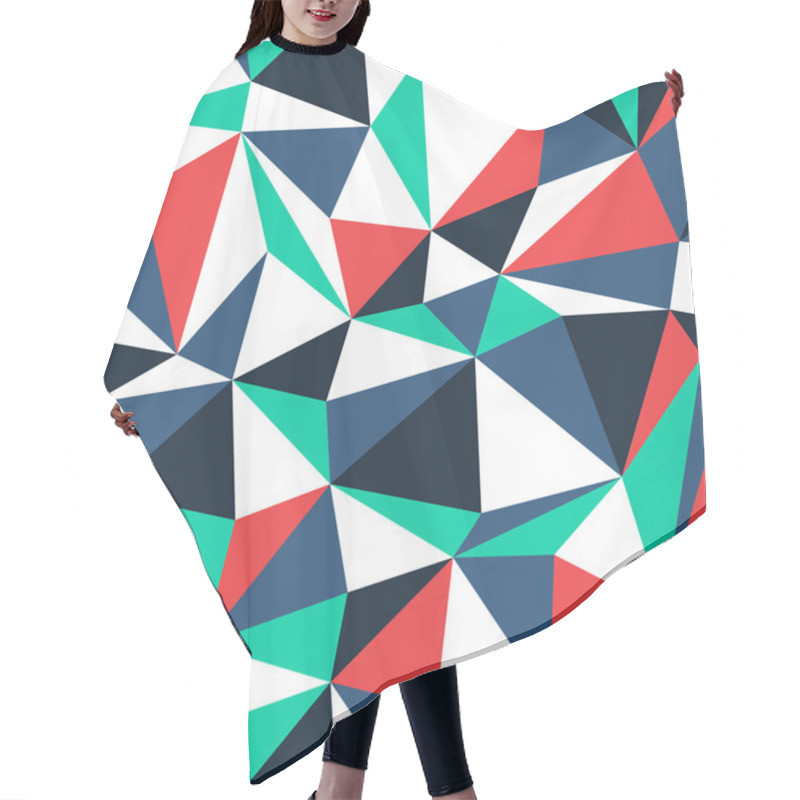 Personality  Triangle Seamless Pattern Hair Cutting Cape