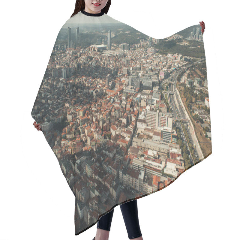 Personality  Aerial View Of Istanbul Cityscape With Skyline, Turkey Hair Cutting Cape