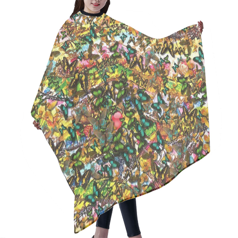 Personality  Lots And Lots Of Butterflies Hair Cutting Cape