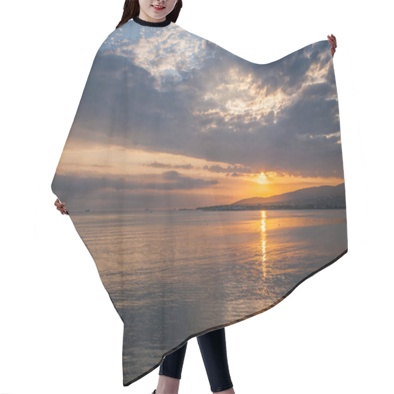 Personality  Sunset On The Sea Hair Cutting Cape