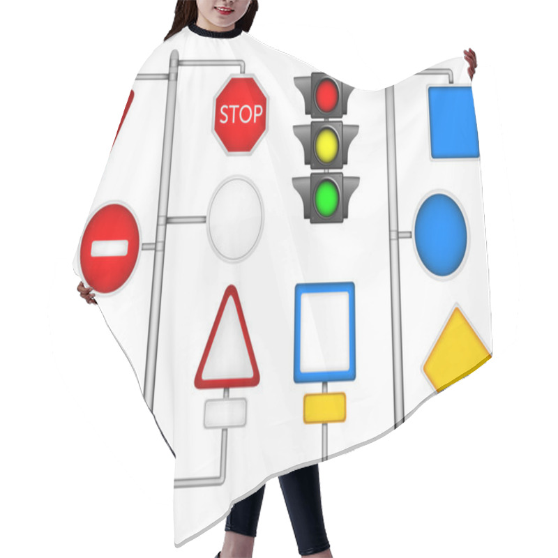 Personality  Forms For A Road Signs Hair Cutting Cape