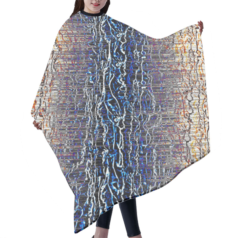 Personality  Geometry Modern Repeat Pattern With Textures Hair Cutting Cape