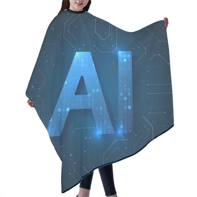 Personality  Artificial Intelligence Illustration Hair Cutting Cape