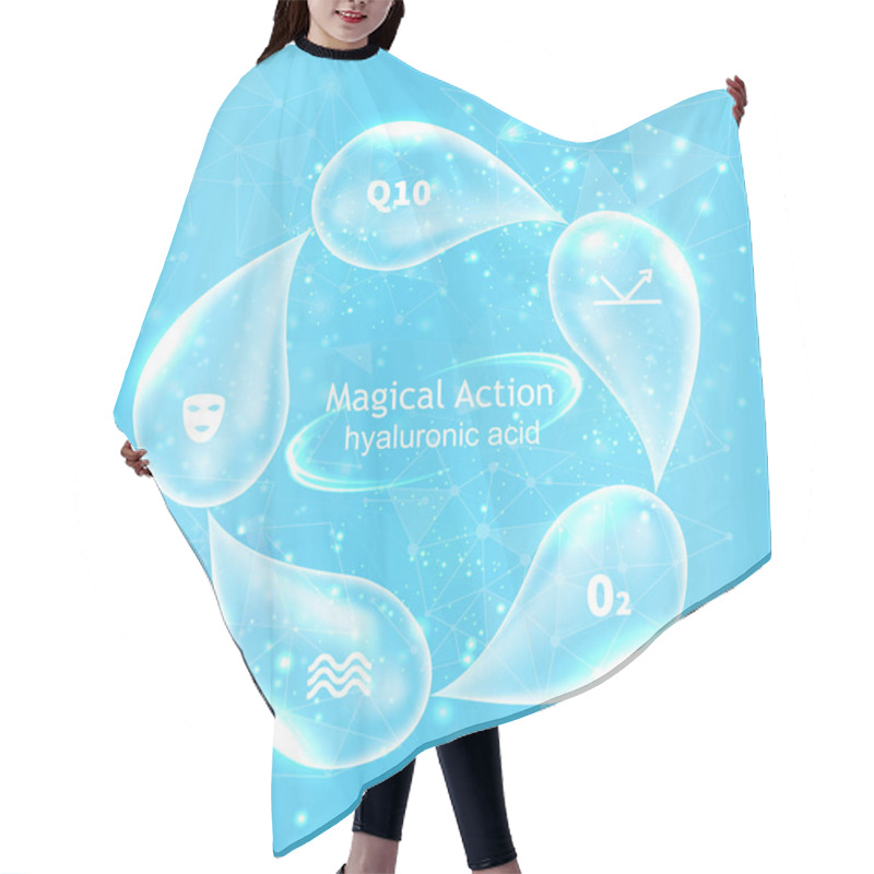 Personality  Magic Drops In Circle  Hair Cutting Cape