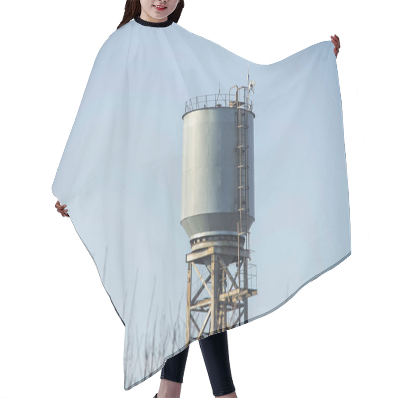 Personality  Water Tower Against The Sky Hair Cutting Cape