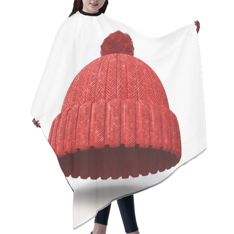 Personality  Red Cap Hair Cutting Cape