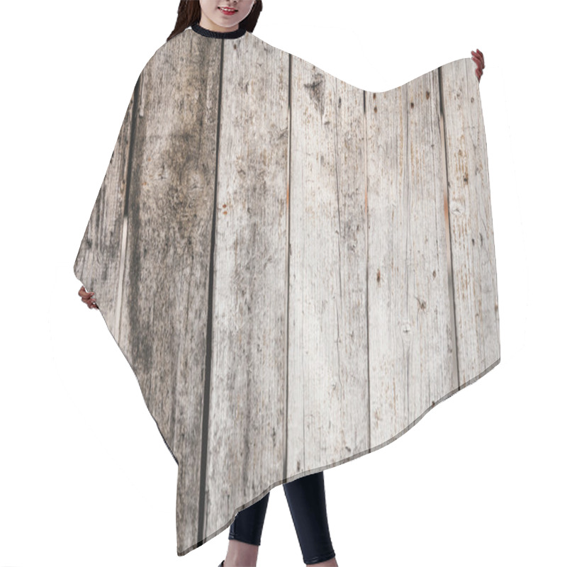 Personality  Wooden Planks Hair Cutting Cape