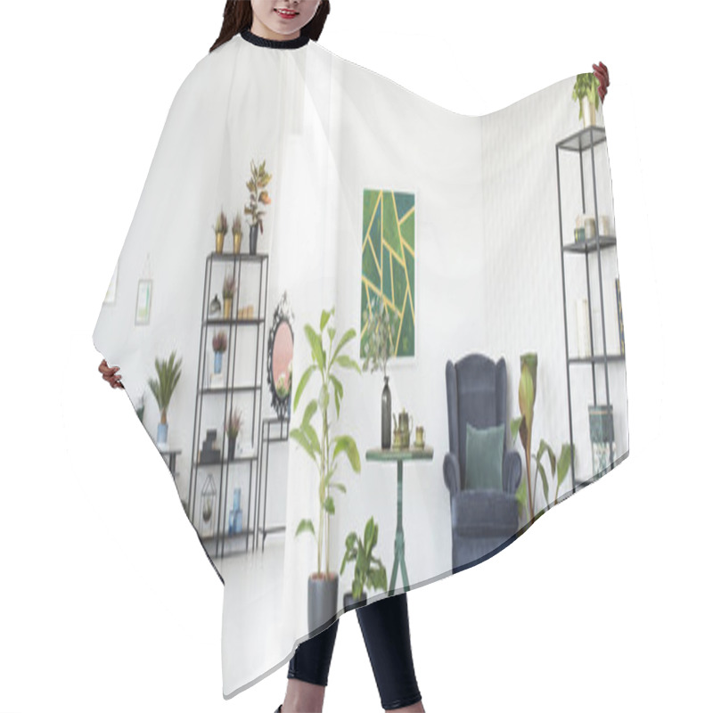 Personality  Botanic Living Room Interior Hair Cutting Cape