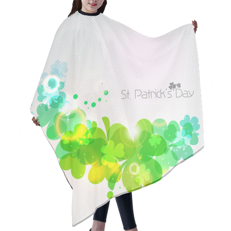 Personality  Irish Shamrock Leaves Background For Happy St. Patrick's Day. EP Hair Cutting Cape