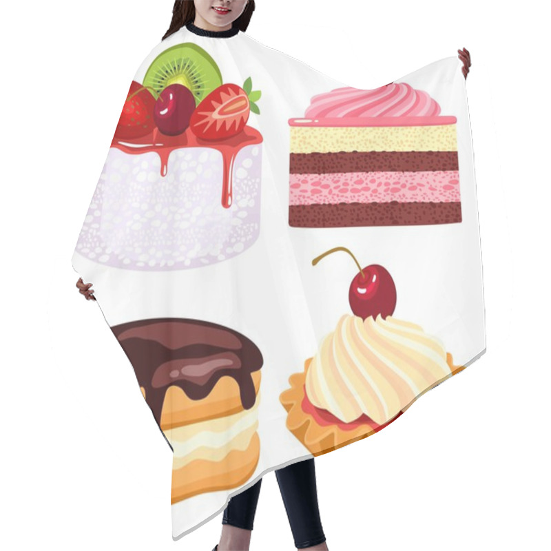 Personality  Collection Of Beautiful Cakes Hair Cutting Cape