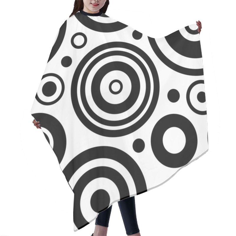 Personality  Seamless Circle Background Hair Cutting Cape