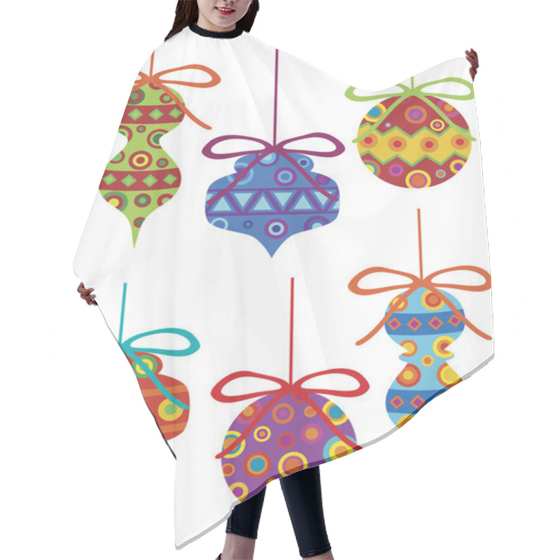 Personality  Christmas Ornaments With Tribal Motifs Hair Cutting Cape