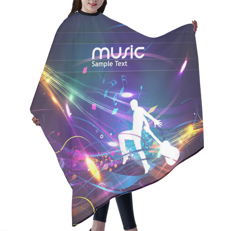 Personality  Abstract Music Background Hair Cutting Cape