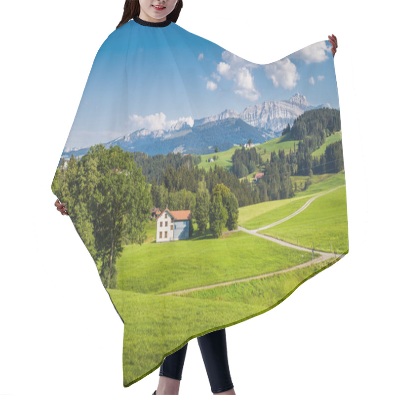 Personality  Idyllic Landscape In The Alps, Appenzellerland, Switzerland Hair Cutting Cape