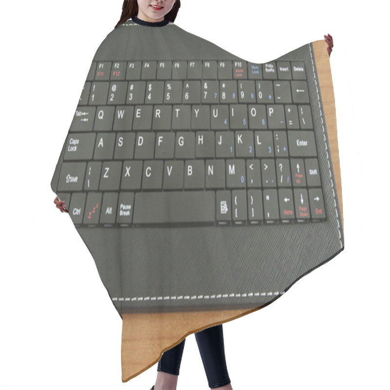 Personality  Keyboard, View From Above  Hair Cutting Cape