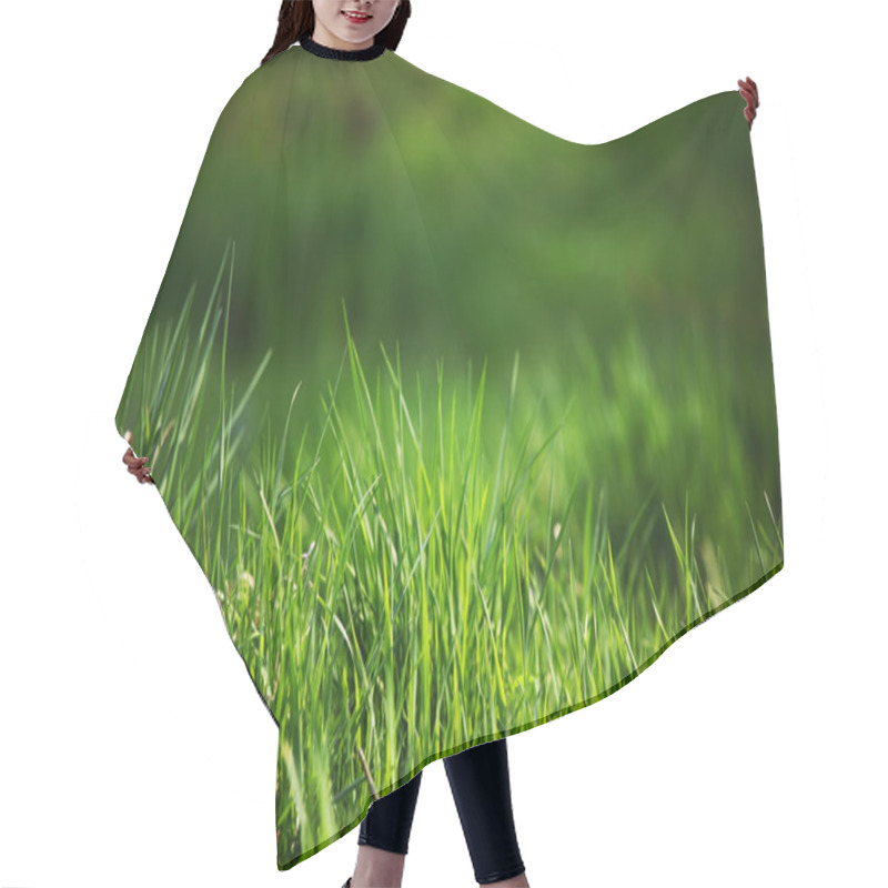 Personality  Green Grass Hair Cutting Cape