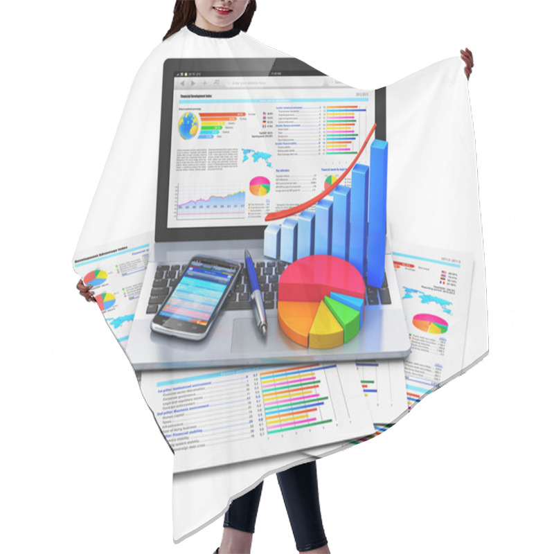 Personality  Mobile Office Work Concept Hair Cutting Cape