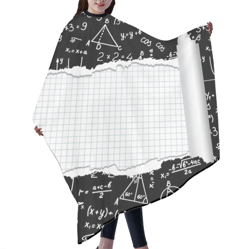 Personality  Algebra. Geometry. Abstract Background. Hair Cutting Cape