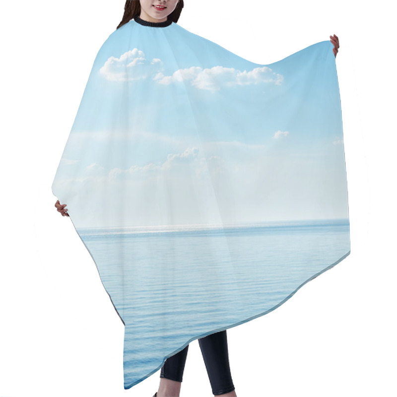 Personality  Blue Sea And Clouds On Sky Hair Cutting Cape