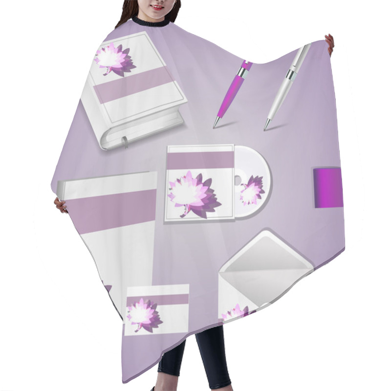 Personality  Set Of Templates Corporate Identity Hair Cutting Cape