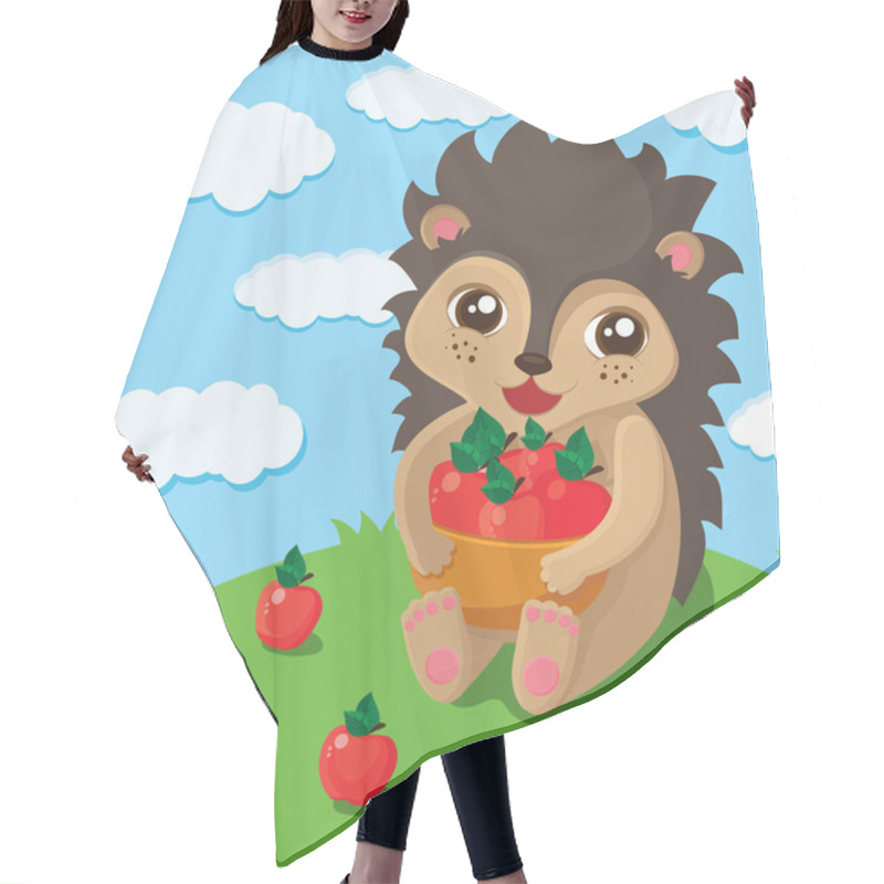 Personality  Little Cute Hedgehog Hair Cutting Cape