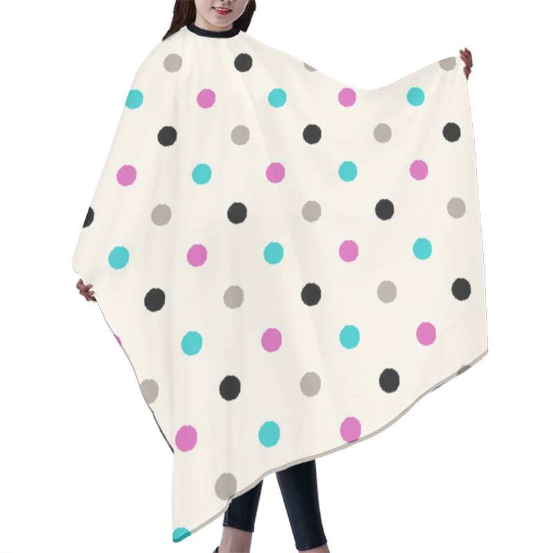 Personality  Polka Dots Pattern Hair Cutting Cape