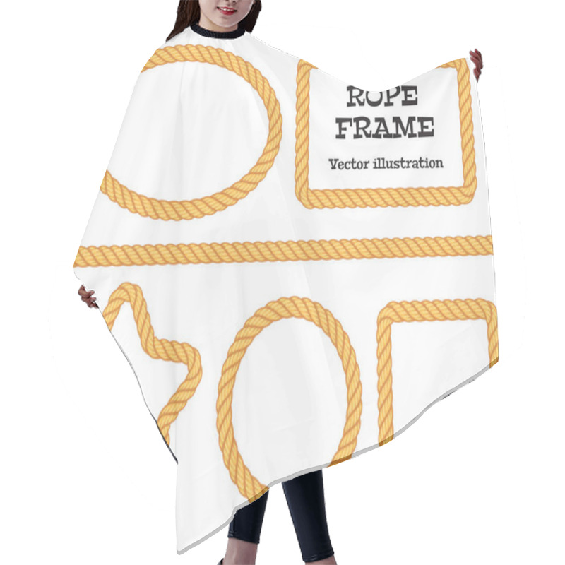 Personality  Different Frame Ropes Hair Cutting Cape