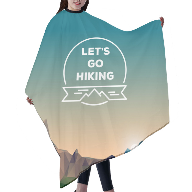 Personality  Polygonal Mountains Hair Cutting Cape