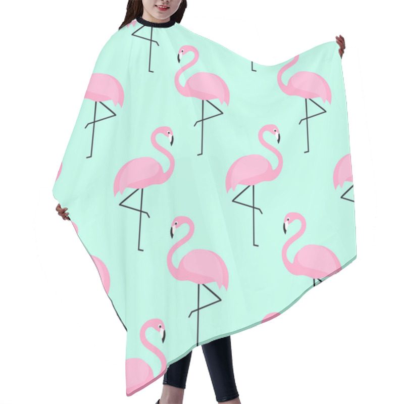 Personality  Flamingo Birds Pattern Hair Cutting Cape