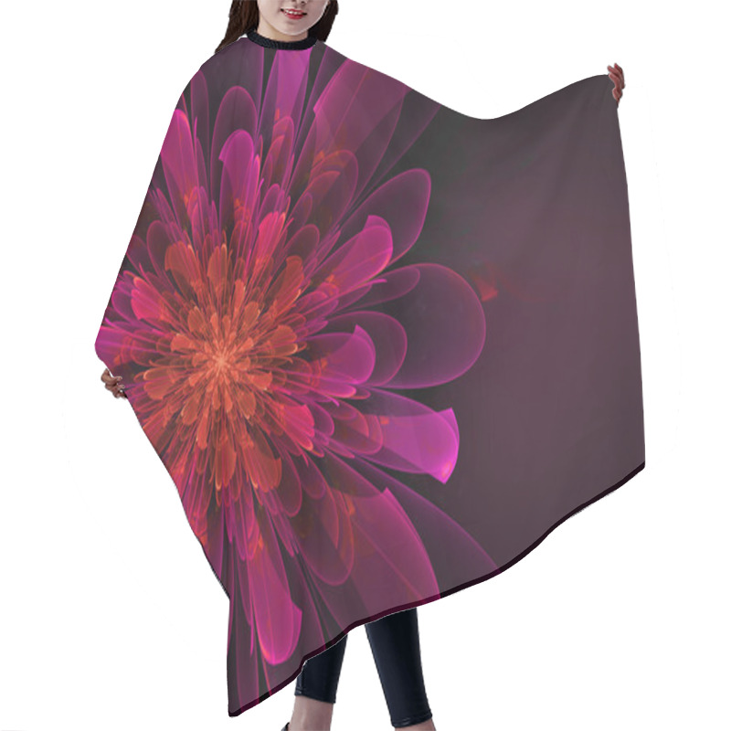 Personality  Abstract Fractal Flower Hair Cutting Cape