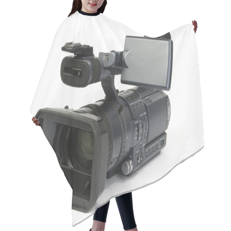 Personality  Professional Digital Video Camera Hair Cutting Cape