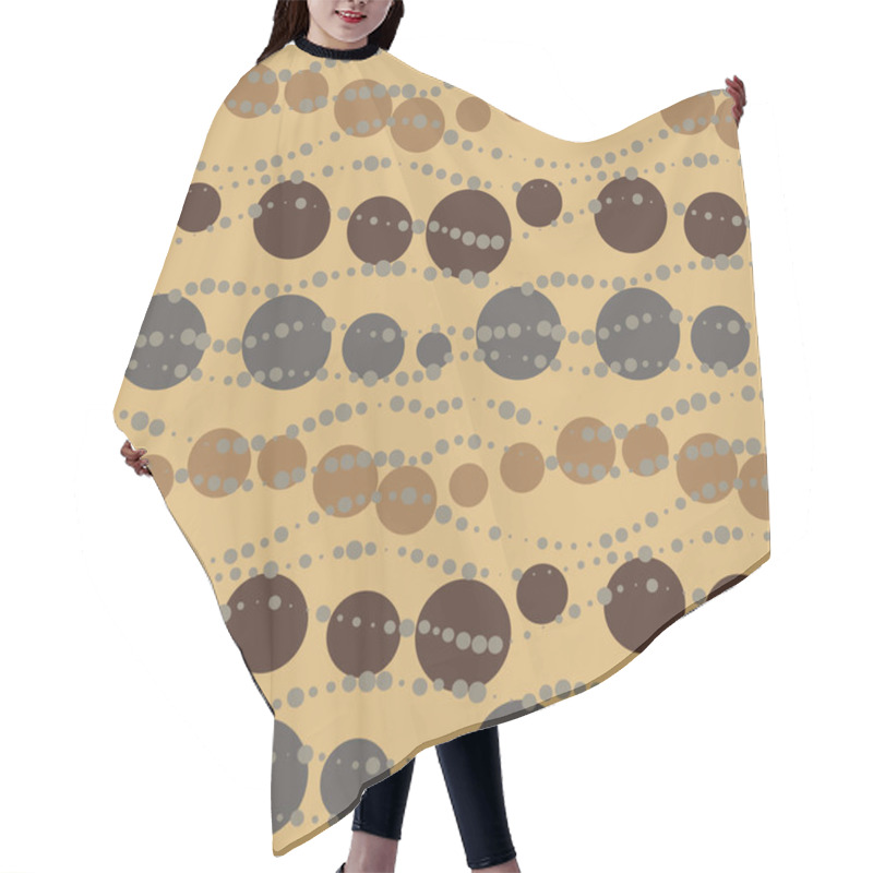 Personality  Vector Seamless Chocolate Retro Beads Pattern Hair Cutting Cape