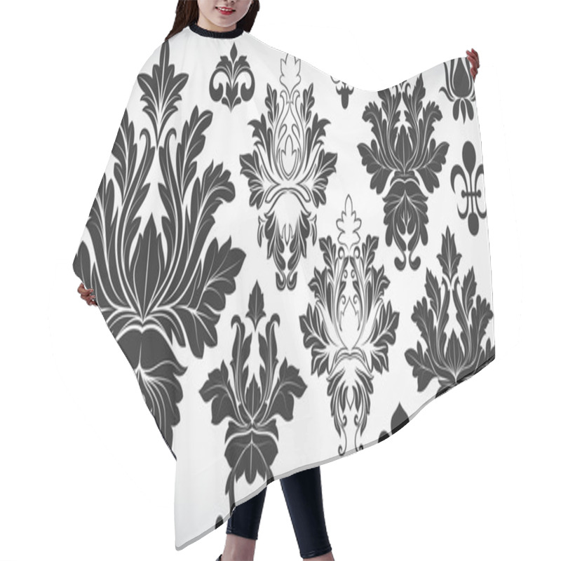 Personality  Collection Of Fancy Damask Elements Hair Cutting Cape