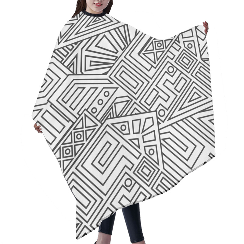 Personality  Aztec Vector Seamless Pattern Hair Cutting Cape