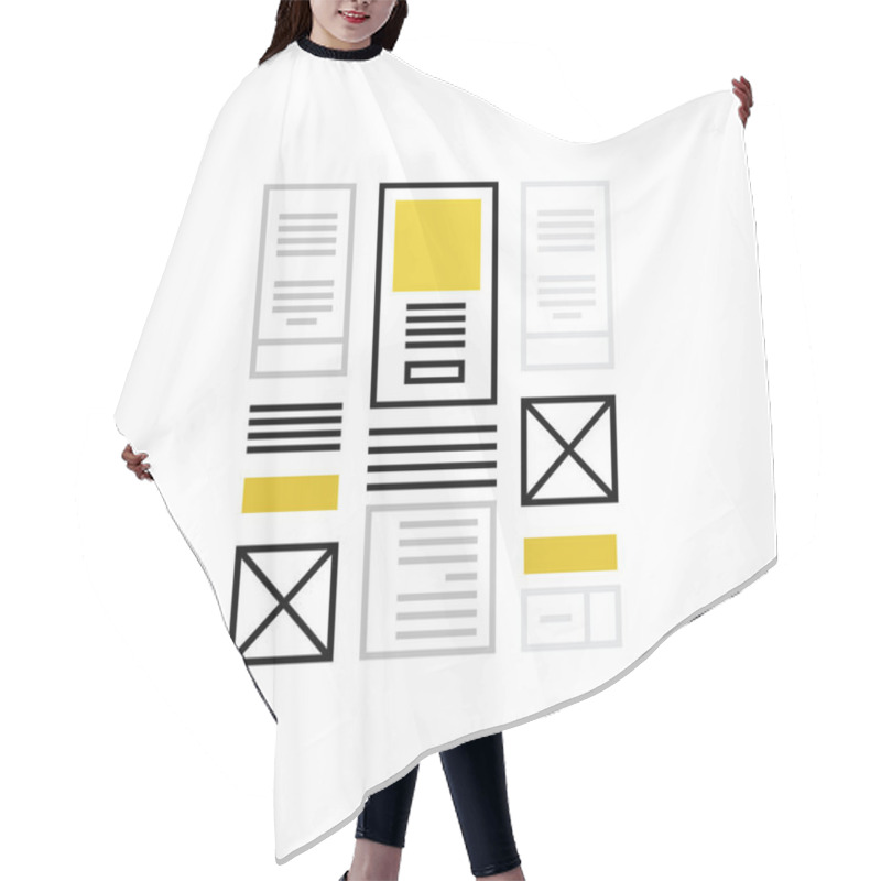 Personality  Icon Of Web Framework Templates Hair Cutting Cape