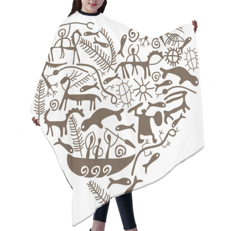 Personality  Shamanic Heart Hair Cutting Cape